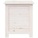 Outdoor Cushion Box White 50x50x56 cm Solid Wood Fir - Top-Down View