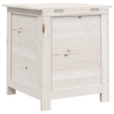 Outdoor Cushion Box White 50x50x56 cm Solid Wood Fir