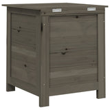 Outdoor Cushion Box Anthracite 50x50x56 cm Solid Wood Fir - Rear View