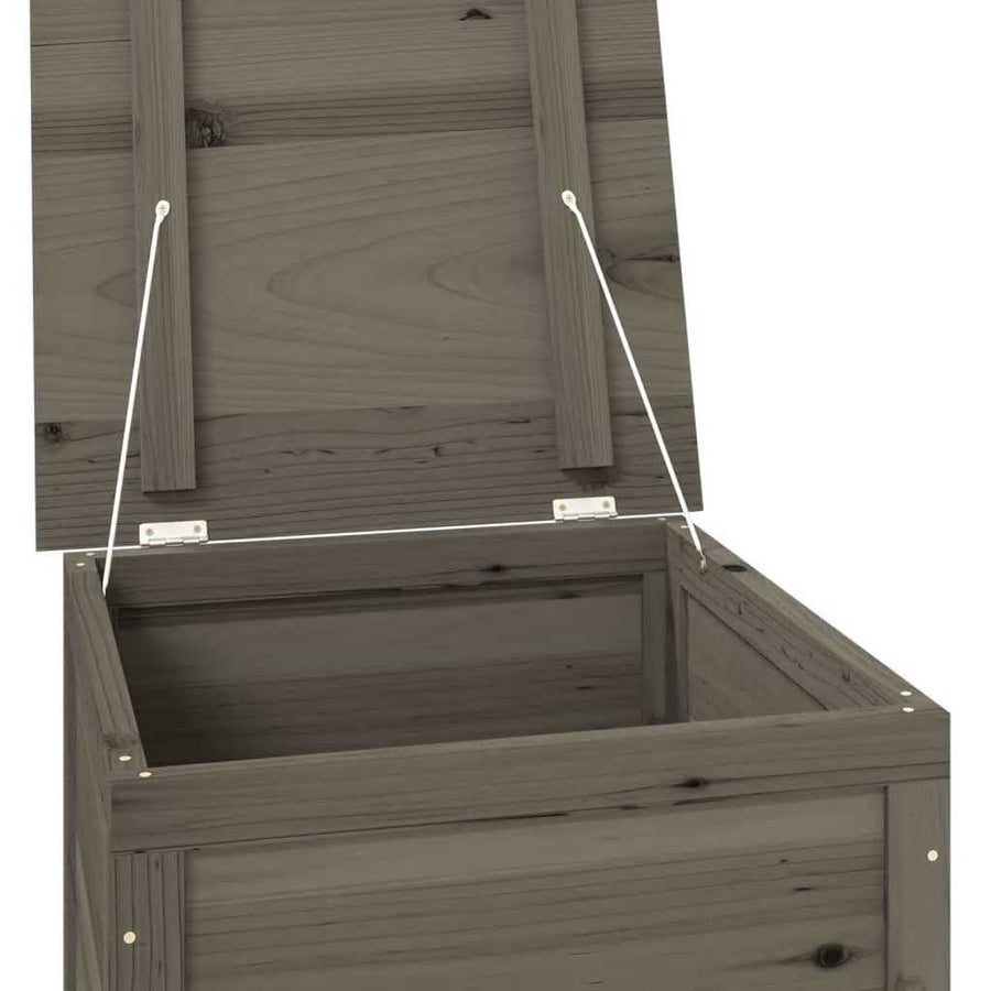 Outdoor Cushion Box Anthracite 50x50x56 cm Solid Wood Fir