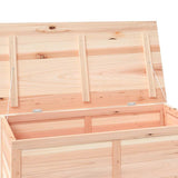 Outdoor Cushion Box 100x50x56 cm Solid Wood Fir - Close-Up Angle