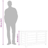 Outdoor Cushion Box 100x50x56 cm Solid Wood Fir - Extra Image