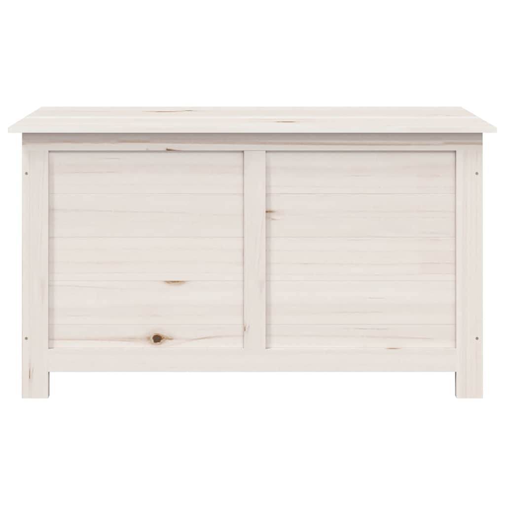 Outdoor Cushion Box White 100x50x56 cm Solid Wood Fir