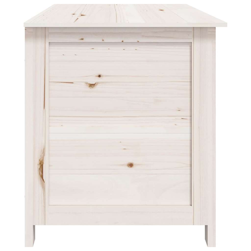 Outdoor Cushion Box White 100x50x56 cm Solid Wood Fir