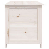 Outdoor Cushion Box White 100x50x56 cm Solid Wood Fir