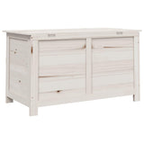 Outdoor Cushion Box White 100x50x56 cm Solid Wood Fir