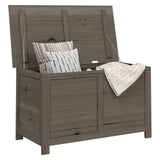 Outdoor Cushion Box Anthracite 100x50x56 cm Solid Wood Fir