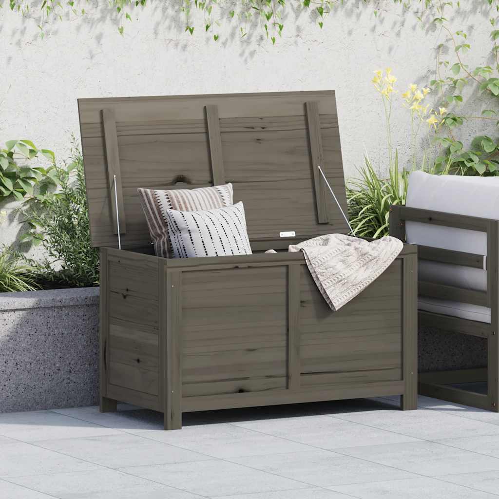 Outdoor Cushion Box Anthracite 100x50x56 cm Solid Wood Fir