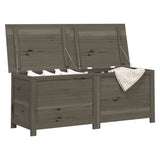 Outdoor Cushion Box Anthracite 150x50x56 cm Solid Wood Fir