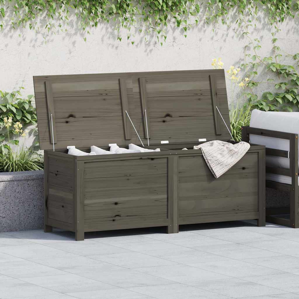 Outdoor Cushion Box Anthracite 150x50x56 cm Solid Wood Fir