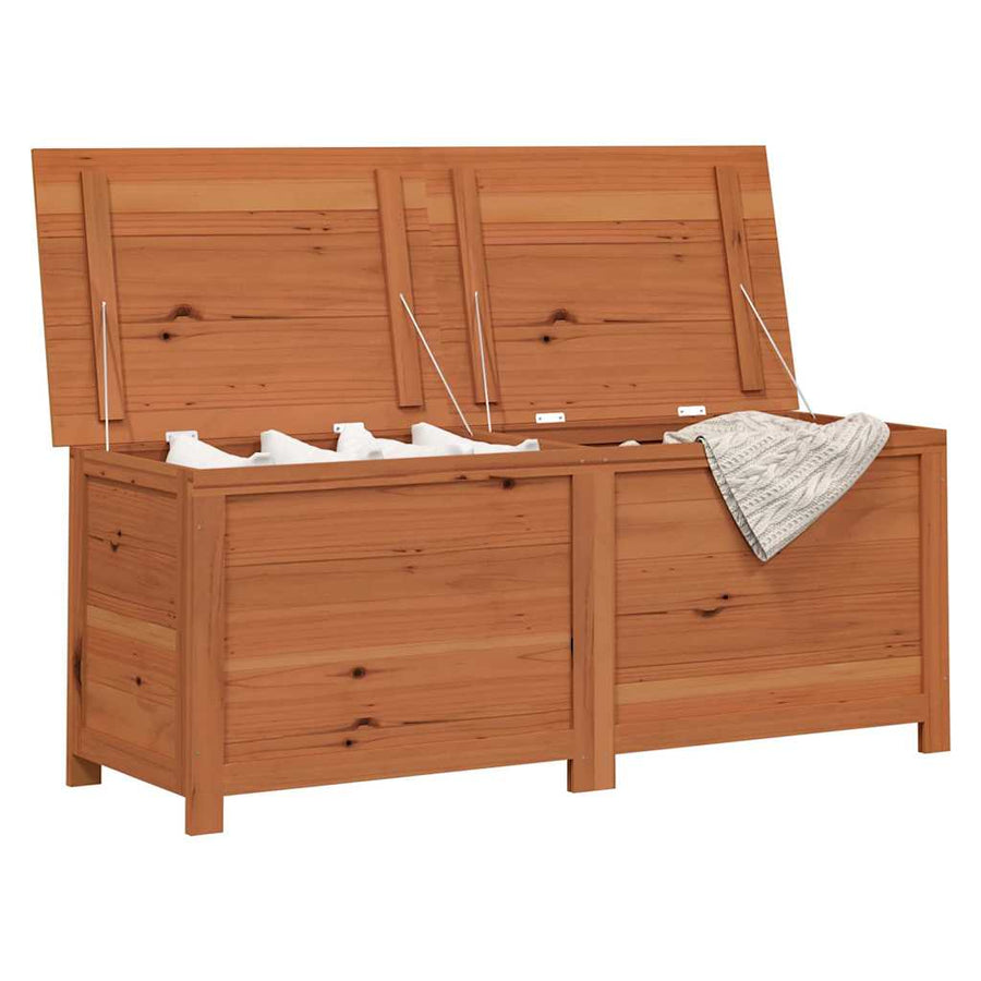 Outdoor Cushion Box Brown 150x50x56 cm Solid Wood Fir