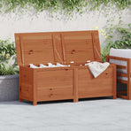 Outdoor Cushion Box Brown 150x50x56 cm Solid Wood Fir