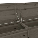 Outdoor Cushion Box Anthracite 200x50x56 cm Solid Wood Fir