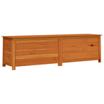Outdoor Cushion Box Brown 200x50x56 cm Solid Wood Fir