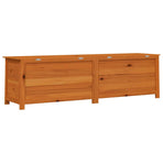 Outdoor Cushion Box Brown 200x50x56 cm Solid Wood Fir