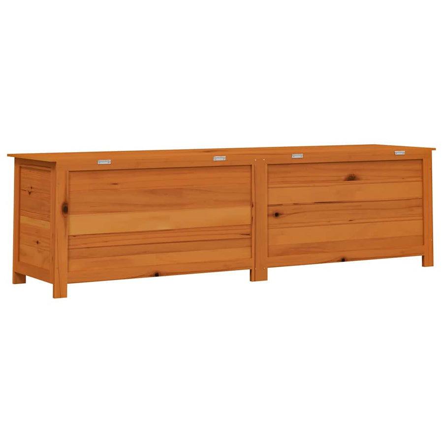 Outdoor Cushion Box Brown 200x50x56 cm Solid Wood Fir