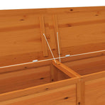 Outdoor Cushion Box Brown 200x50x56 cm Solid Wood Fir