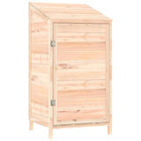 Garden Shed 55x52x112 cm Solid Wood Fir - Front View