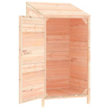 Garden Shed 55x52x112 cm Solid Wood Fir - Top-Down View
