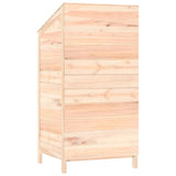 Garden Shed 55x52x112 cm Solid Wood Fir - Rear View