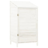 Garden Shed White 55x52x112 cm Solid Wood Fir