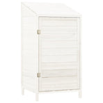 Garden Shed White 55x52x112 cm Solid Wood Fir