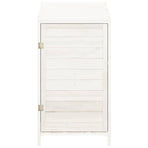 Garden Shed White 55x52x112 cm Solid Wood Fir