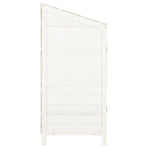 Garden Shed White 55x52x112 cm Solid Wood Fir