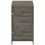 Garden Shed Anthracite 55x52x112 cm Solid Wood Fir