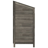 Garden Shed Anthracite 55x52x112 cm Solid Wood Fir - 45-Degree Angle