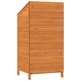 Garden Shed Brown 55x52x112 cm Solid Wood Fir - Rear View