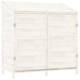 Garden Shed White 102x52x112 cm Solid Wood Fir