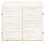 Garden Shed White 102x52x112 cm Solid Wood Fir