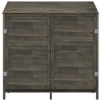 Garden Shed Anthracite 102x52x112 cm Solid Wood Fir