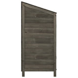 Garden Shed Anthracite 102x52x112 cm Solid Wood Fir - 45-Degree Angle