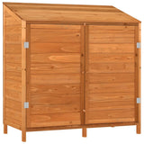 Garden Shed Brown 102x52x112 cm Solid Wood Fir - Front View