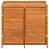 Garden Shed Brown 102x52x112 cm Solid Wood Fir - Side View