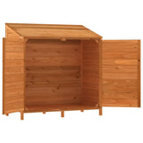Garden Shed Brown 102x52x112 cm Solid Wood Fir