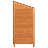 Garden Shed Brown 102x52x112 cm Solid Wood Fir - 45-Degree Angle