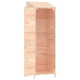 Garden Shed 55x52x174.5 cm Solid Wood Fir - Close-Up Angle