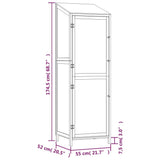 Garden Shed 55x52x174.5 cm Solid Wood Fir