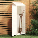 Garden Shed White 55x52x174.5 cm Solid Wood Fir - Side View