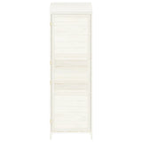 Garden Shed White 55x52x174.5 cm Solid Wood Fir