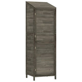 Garden Shed Anthracite 55x52x174.5 cm Solid Wood Fir - Front View
