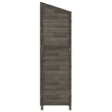 Garden Shed Anthracite 55x52x174.5 cm Solid Wood Fir - 45-Degree Angle