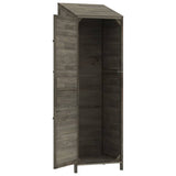Garden Shed Anthracite 55x52x174.5 cm Solid Wood Fir - Close-Up Angle