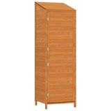 Garden Shed Brown 55x52x174.5 cm Solid Wood Fir - Front View