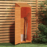 Garden Shed Brown 55x52x174.5 cm Solid Wood Fir - Side View
