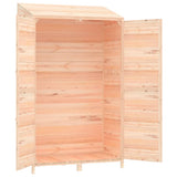 Garden Shed 102x52x174.5 cm Solid Wood Fir - Close-Up Angle
