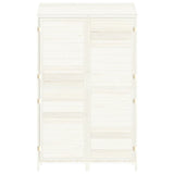 Garden Shed White 102x52x174.5 cm Solid Wood Fir - Top-Down View